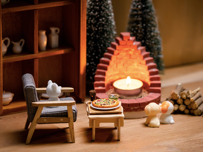 Fireplace candle