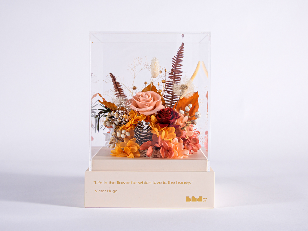 Dandelion Valentine's flower box